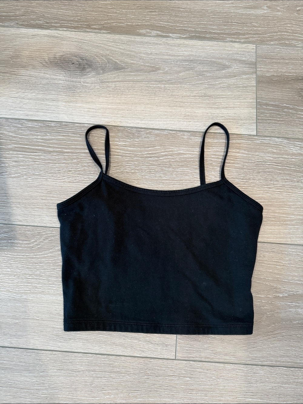 wild fable Black Spaghetti Strap Crop Tank